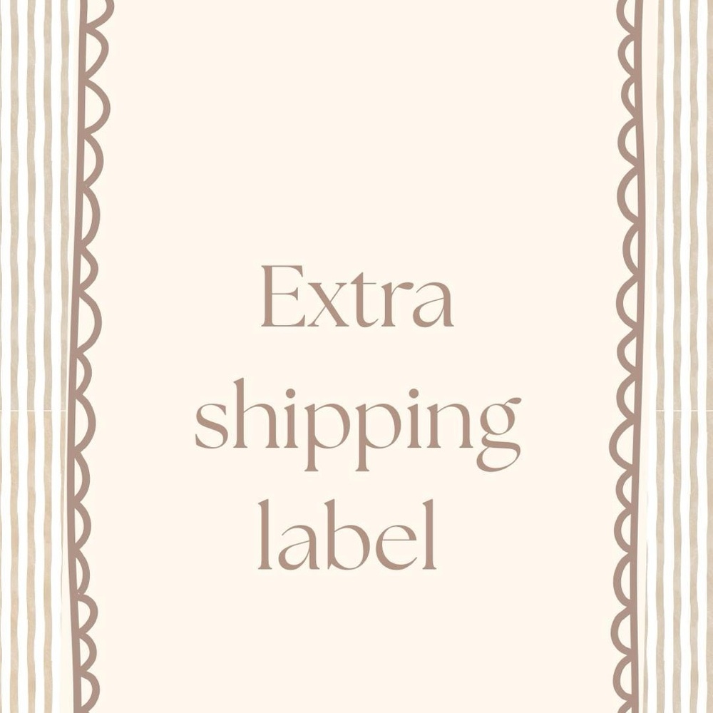 Extra shipping label